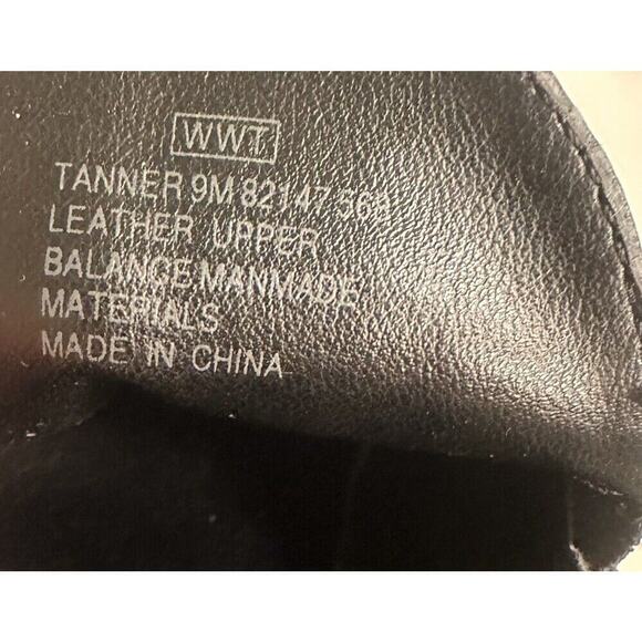 Apostrophe Tanner Black Leather Loafers Chunky Heeled 
 Sz 9 Y2K Academia Witchy - Picture 9 of 16